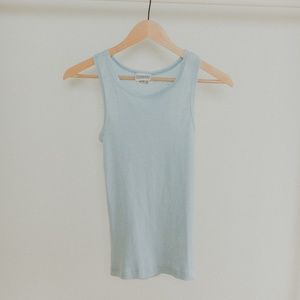 Baby blue vintage cotton tank